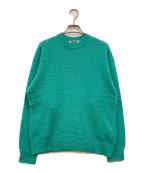 AURALEEオーラリー）の古着「BRUSHED WOOL CASHMERE SILK KNIT P/O」｜ブルー