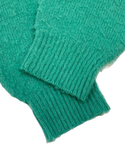 AURALEE（オーラリー）AURALEE (オーラリー) BRUSHED WOOL CASHMERE SILK KNIT P/O ブルー サイズ:1の古着・服飾アイテム