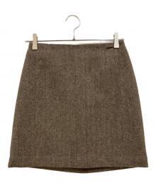 THE SHINZONE（ザ シンゾーン）の古着「HERRINGBONE MINI SKIRT」｜ブラウン