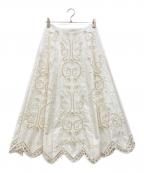 THE SHINZONEザ シンゾーン）の古着「EMBROIDERY LACE SKIRT」｜ホワイト