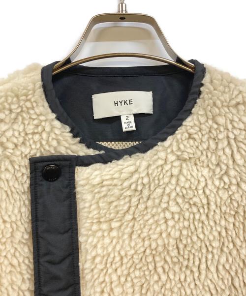 HYKE（ハイク）HYKE (ハイク) FAUX SHEARLING COAT アイボリー サイズ:2の古着・服飾アイテム