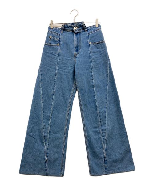 Maison Margiela（メゾンマルジェラ）Maison Margiela (メゾンマルジェラ) ウエスト切替 バギーデニムパンツ インディゴ サイズ:38の古着・服飾アイテム