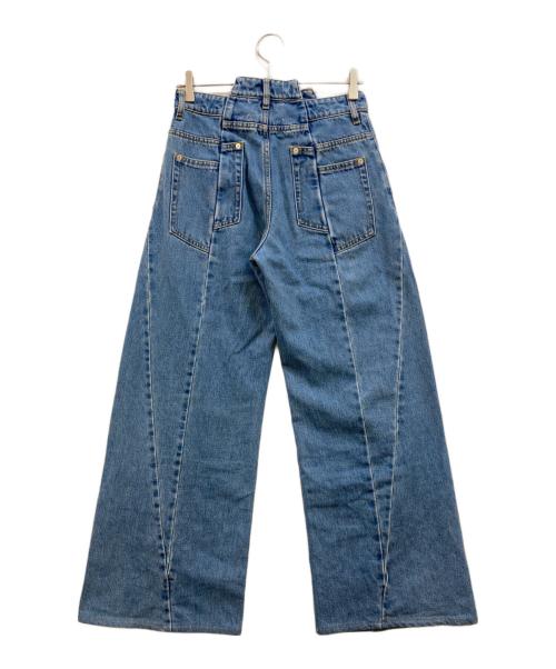 Maison Margiela（メゾンマルジェラ）Maison Margiela (メゾンマルジェラ) ウエスト切替 バギーデニムパンツ インディゴ サイズ:38の古着・服飾アイテム