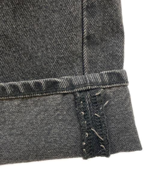 UNDERCOVER（アンダーカバー）UNDERCOVER (アンダーカバー) タック加工ワイドデニムパンツ ブラック サイズ:2の古着・服飾アイテム