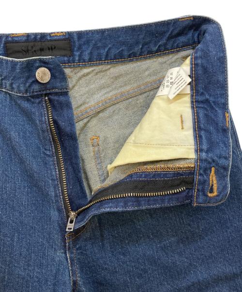 shoop（シュープ）shoop (シュープ) STUDIOUS (ステュディオス) 別注 花柄プリント アートデニムパンツ インディゴ サイズ:Ｍの古着・服飾アイテム