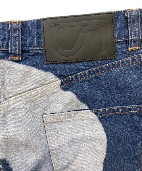 shoop（シュープ）shoop (シュープ) STUDIOUS (ステュディオス) 別注 花柄プリント アートデニムパンツ インディゴ サイズ:Ｍの古着・服飾アイテム