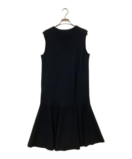 ANAYI（アナイ）ANAYI (アナイ) パールネックフレアヘム ワンピース ブラック サイズ:38の古着・服飾アイテム
