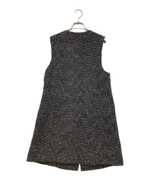 ANAYI（アナイ）ANAYI (アナイ) ラメファンシーツイードジレ ワンピース グレー サイズ:40の古着・服飾アイテム