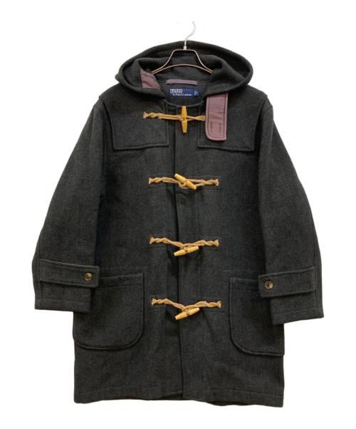 POLO RALPH LAUREN（ポロ・ラルフローレン）POLO RALPH LAUREN (ポロ・ラルフローレン) 80's-90's メルトン フーデッドダッフルコート グレー サイズ:Sの古着・服飾アイテム