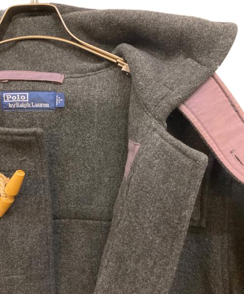 POLO RALPH LAUREN（ポロ・ラルフローレン）POLO RALPH LAUREN (ポロ・ラルフローレン) 80's-90's メルトン フーデッドダッフルコート グレー サイズ:Sの古着・服飾アイテム