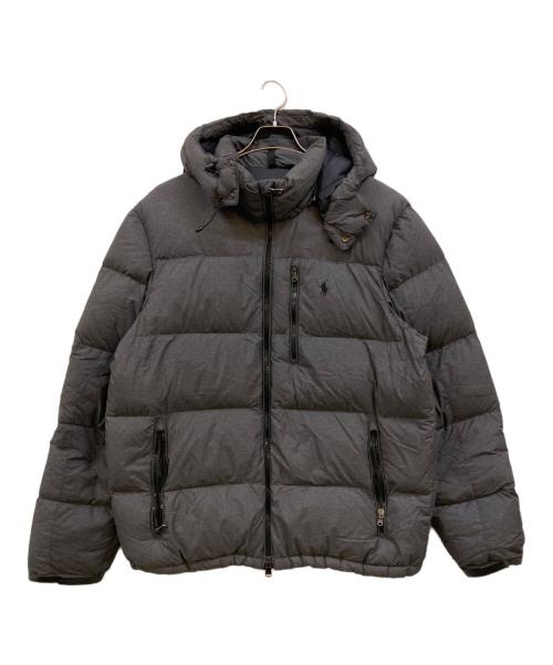 POLO RALPH LAUREN（ポロ・ラルフローレン）POLO RALPH LAUREN (ポロ・ラルフローレン) ポニー刺繍 ダウンジャケット グレー サイズ:XLの古着・服飾アイテム
