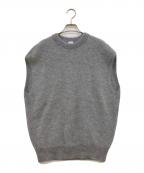 IENA LA BOUCLEイエナ ラ ブークル）の古着「ファーニットノースリーブプルオーバー」｜グレー