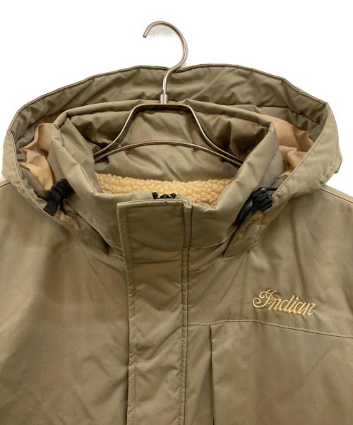 INDIAN MOTORCYCLE（インディアンモーターサイクル）INDIAN MOTORCYCLE (インディアンモーターサイクル) Multi Pocket Hoody カーキ サイズ:Lの古着・服飾アイテム