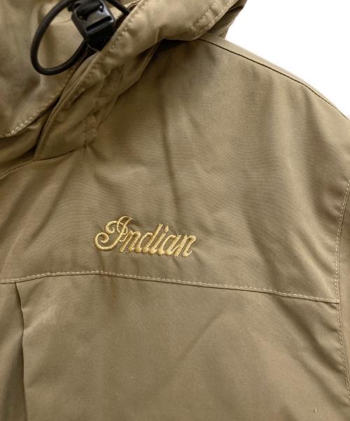 INDIAN MOTORCYCLE（インディアンモーターサイクル）INDIAN MOTORCYCLE (インディアンモーターサイクル) Multi Pocket Hoody カーキ サイズ:Lの古着・服飾アイテム
