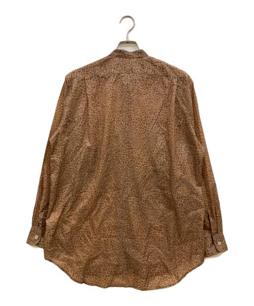 Engineered Garments（エンジニアド ガーメンツ）Engineered Garments (エンジニアドガーメンツ) Banded Collar Shirts-Leopard ブラウン サイズ:Sの古着・服飾アイテム