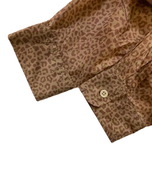 Engineered Garments（エンジニアド ガーメンツ）Engineered Garments (エンジニアドガーメンツ) Banded Collar Shirts-Leopard ブラウン サイズ:Sの古着・服飾アイテム