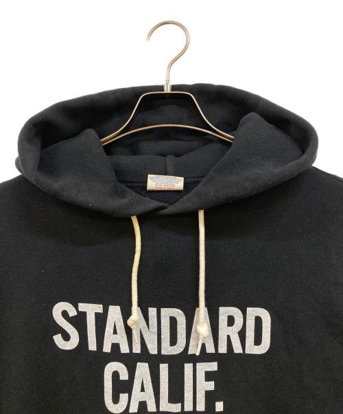 STANDARD CALIFORNIA（スタンダードカリフォルニア）STANDARD CALIFORNIA (スタンダードカリフォルニア) SD LOGO HOOD SWEAT ブラック サイズ:XLの古着・服飾アイテム