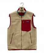 Patagoniaパタゴニア）の古着「クラシックレトロＸベスト」｜アイボリー×レッド