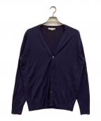 JOHN SMEDLEYジョンスメドレー）の古着「ウールニットカーディガン」｜パープル