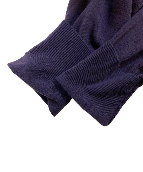 JOHN SMEDLEY（ジョンスメドレー）JOHN SMEDLEY (ジョンスメドレー) ウールニットカーディガン パープル サイズ:Ｍの古着・服飾アイテム
