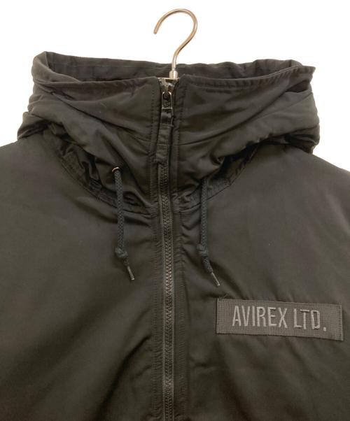 AVIREX（アヴィレックス）AVIREX (アヴィレックス) 中綿フーデッドジャケット ブラック サイズ:XLの古着・服飾アイテム