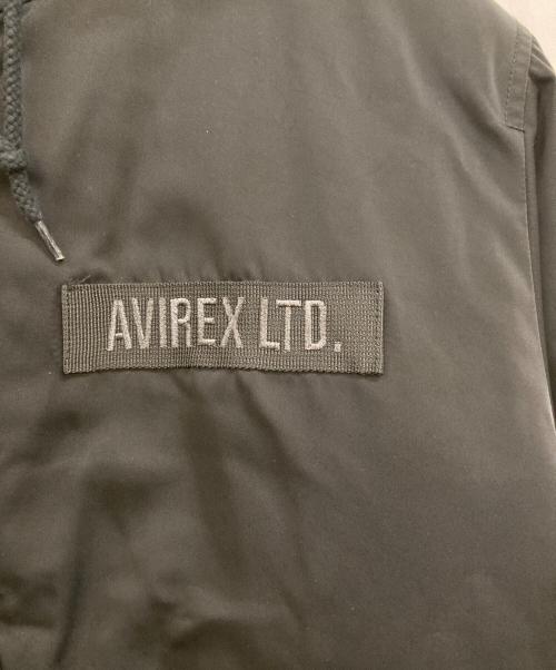 AVIREX（アヴィレックス）AVIREX (アヴィレックス) 中綿フーデッドジャケット ブラック サイズ:XLの古着・服飾アイテム