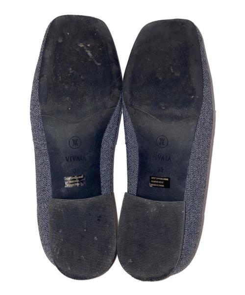 VIVAIA（ビバイア）VIVAIA (ビバイア) Caitlin スクエアトゥローファー グレー サイズ:38の古着・服飾アイテム