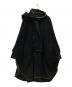 s'yte（サイト）の古着「W/TOP MOSSA STOLE COLLAR BIG SILHOUETTE COAT」｜ブラック