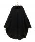 s'yte (サイト) W/TOP MOSSA STOLE COLLAR BIG SILHOUETTE COAT ブラック サイズ:３：30000円
