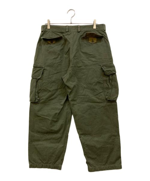 French Army（フランス軍）French Army (フランス軍) 後期 M-47 ミリタリーカーゴパンツ オリーブ サイズ:15の古着・服飾アイテム
