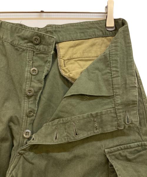 French Army（フランス軍）French Army (フランス軍) 後期 M-47 ミリタリーカーゴパンツ オリーブ サイズ:15の古着・服飾アイテム
