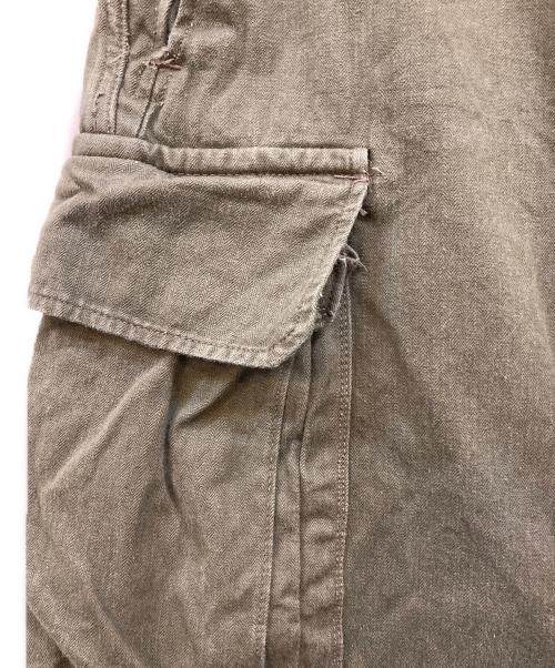 French Army（フランス軍）French Army (フランス軍) 後期 M-47 ミリタリーカーゴパンツ オリーブ サイズ:15の古着・服飾アイテム