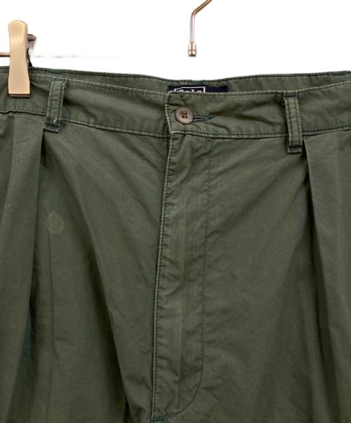 POLO RALPH LAUREN（ポロ・ラルフローレン）POLO RALPH LAUREN (ポロ・ラルフローレン) タックパンツ オリーブ サイズ:W36(91㎝)の古着・服飾アイテム