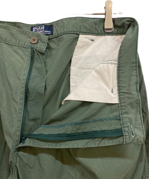 POLO RALPH LAUREN（ポロ・ラルフローレン）POLO RALPH LAUREN (ポロ・ラルフローレン) タックパンツ オリーブ サイズ:W36(91㎝)の古着・服飾アイテム