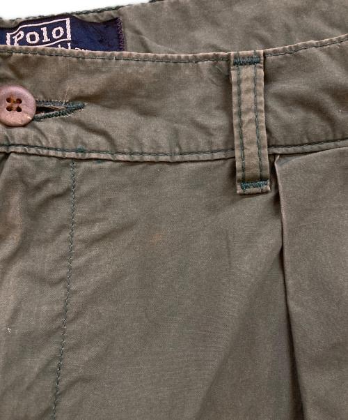 POLO RALPH LAUREN（ポロ・ラルフローレン）POLO RALPH LAUREN (ポロ・ラルフローレン) タックパンツ オリーブ サイズ:W36(91㎝)の古着・服飾アイテム