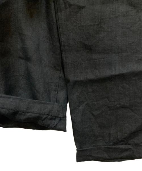 POLO RALPH LAUREN（ポロ・ラルフローレン）POLO RALPH LAUREN (ポロ・ラルフローレン) 90's リネン2タックパンツ ブラック サイズ:91cm(36W)の古着・服飾アイテム