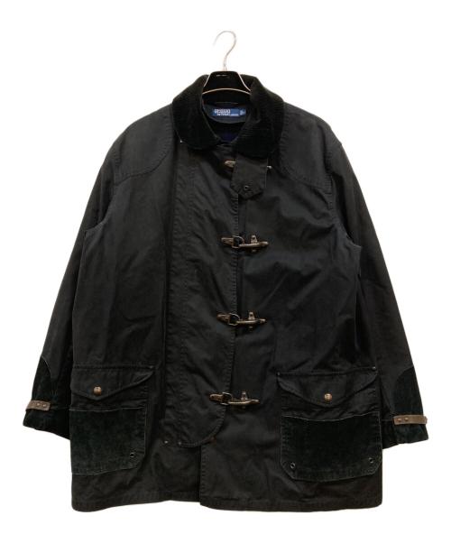 POLO RALPH LAUREN（ポロ・ラルフローレン）POLO RALPH LAUREN (ポロ・ラルフローレン) 90's ブランケットライナー ファイヤーマンコート ブラック サイズ:LLの古着・服飾アイテム