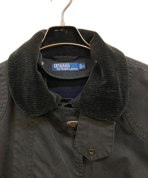 POLO RALPH LAUREN（ポロ・ラルフローレン）POLO RALPH LAUREN (ポロ・ラルフローレン) 90's ブランケットライナー ファイヤーマンコート ブラック サイズ:LLの古着・服飾アイテム