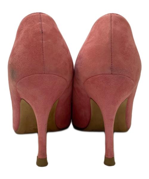Manolo Blahnik（マノロブラニク）Manolo Blahnik (マノロブラニク) スウェードハイヒールパンプス ピンク サイズ:34 1/2の古着・服飾アイテム