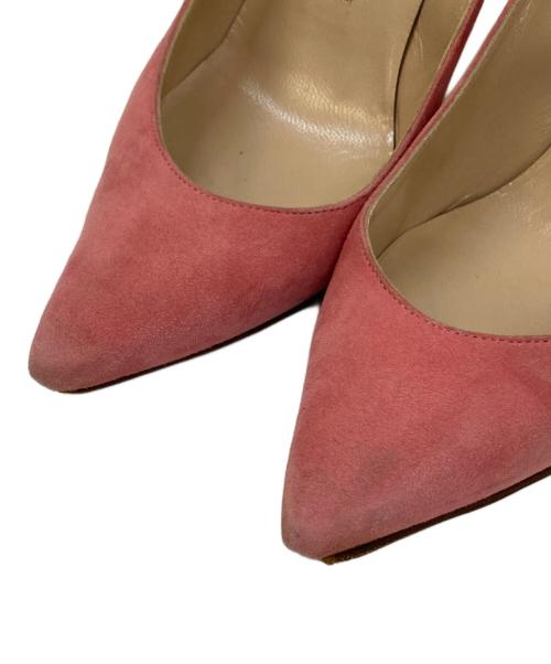Manolo Blahnik（マノロブラニク）Manolo Blahnik (マノロブラニク) スウェードハイヒールパンプス ピンク サイズ:34 1/2の古着・服飾アイテム
