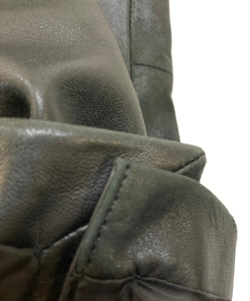 BURBERRY BLACK LABEL（バーバリーブラックレーベル）BURBERRY BLACK LABEL (バーバリーブラックレーベル) ラムレザー2Bテーラードジャケット ブラック サイズ:Ｍの古着・服飾アイテム