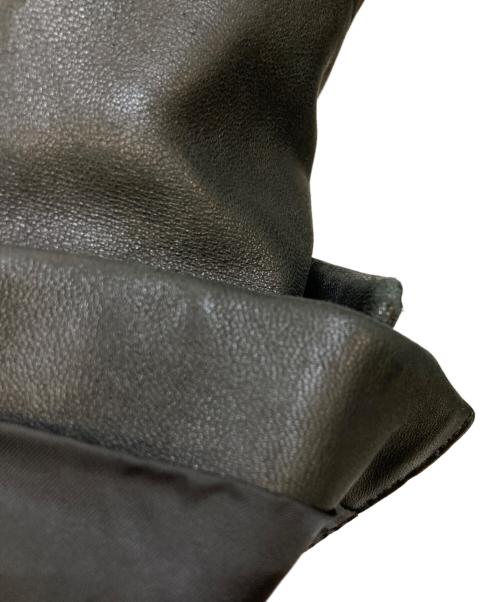 BURBERRY BLACK LABEL（バーバリーブラックレーベル）BURBERRY BLACK LABEL (バーバリーブラックレーベル) ラムレザー2Bテーラードジャケット ブラック サイズ:Ｍの古着・服飾アイテム