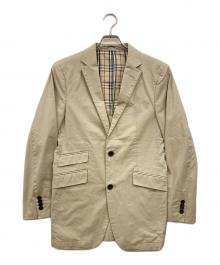 BURBERRY BLACK LABEL（バーバリーブラックレーベル）の古着「裏地ノバチェック 2Bテーラードジャケット」｜ベージュ