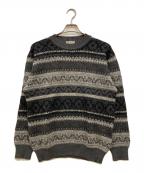 GUCCIグッチ）の古着「80's アルパカ混ノルディックセーター」｜グレー