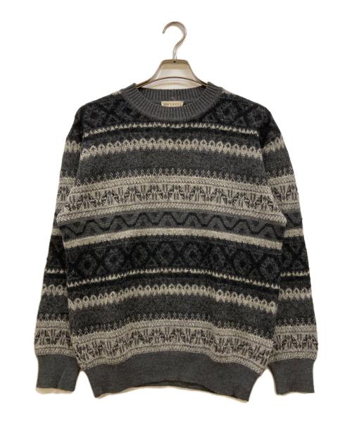 GUCCI（グッチ）GUCCI (グッチ) 80's アルパカ混ノルディックセーター グレー サイズ:50の古着・服飾アイテム
