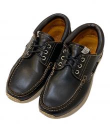 VISVIM（ビズビム）の古着「AMERICANA DECK-FOLK デッキシューズ」｜ブラック