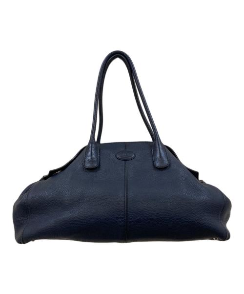 TOD'S（トッズ）TOD'S (トッズ) girelli シボレザートートバッグ ネイビーの古着・服飾アイテム