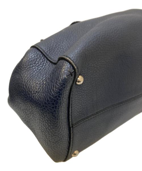 TOD'S（トッズ）TOD'S (トッズ) girelli シボレザートートバッグ ネイビーの古着・服飾アイテム