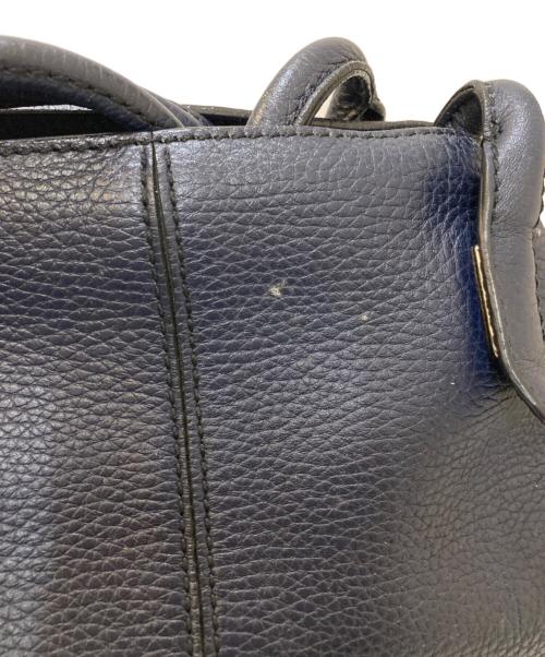 TOD'S（トッズ）TOD'S (トッズ) girelli シボレザートートバッグ ネイビーの古着・服飾アイテム