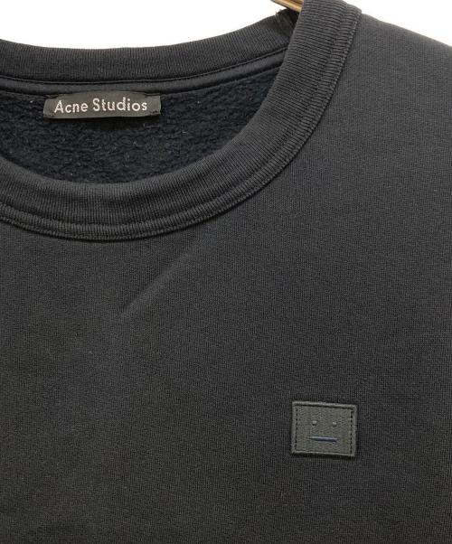 Acne studios（アクネ ストゥディオス）ACNE STUDIOS (アクネ ストゥディオス) FAIRVIEW FACE フェイスパッチスウェット ブラック サイズ:Lの古着・服飾アイテム